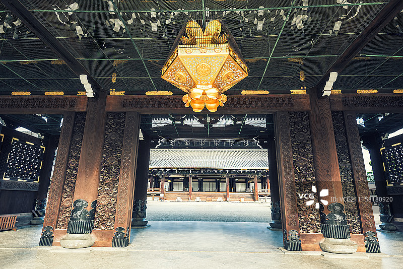 日本京都东本愿寺门楼图片素材