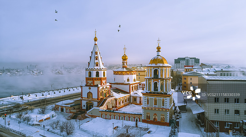 伊尔库兹克·主显节大教堂图片素材