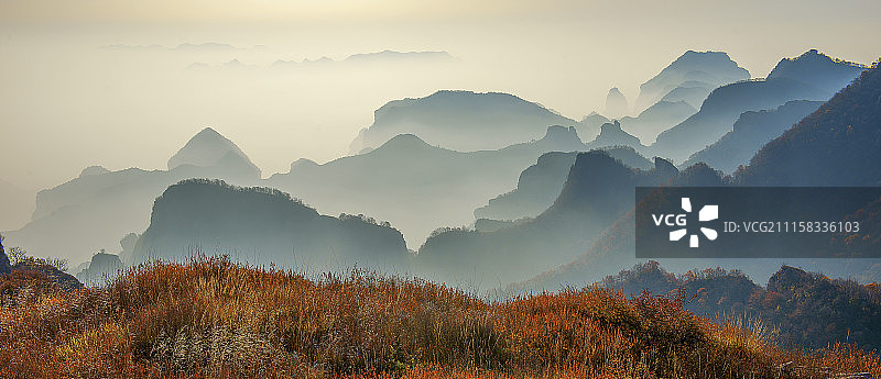 河北邯郸太行山的秋图片素材