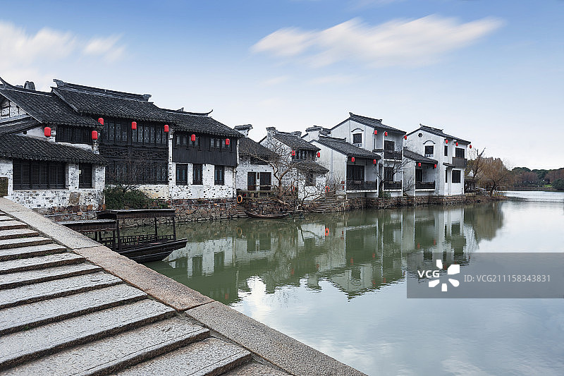 江南水乡古镇风光图片素材