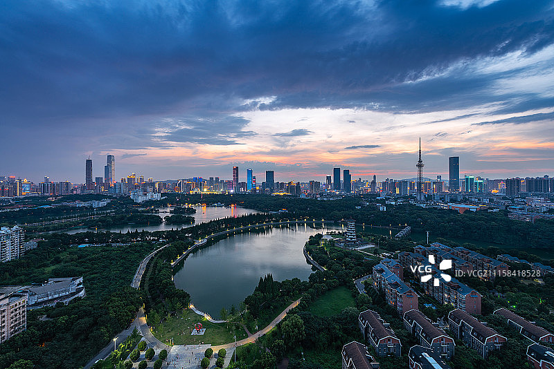 长沙城市景观图片素材