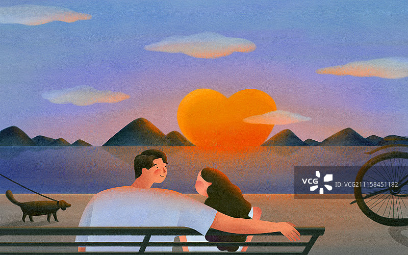 看日落图片素材