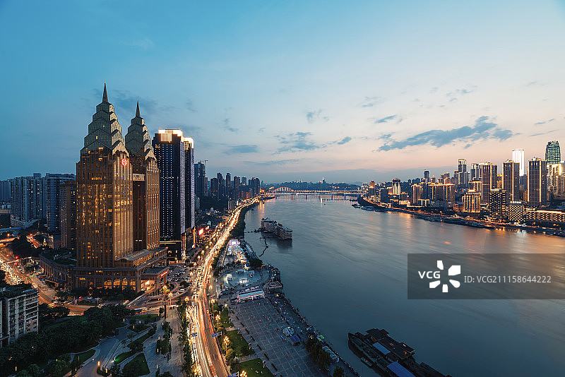 重庆南滨路夜景图片素材