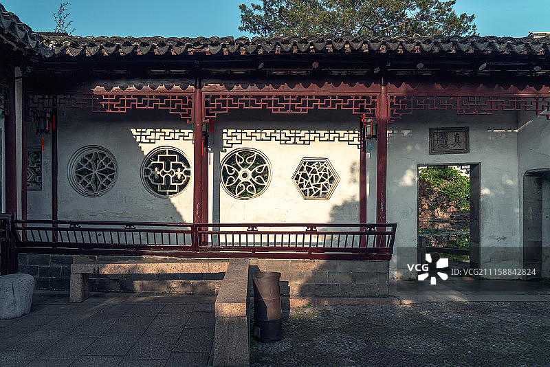 苏州园林庭院图片素材