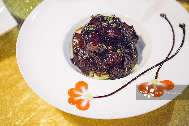 藏香猪红烧肉图片素材