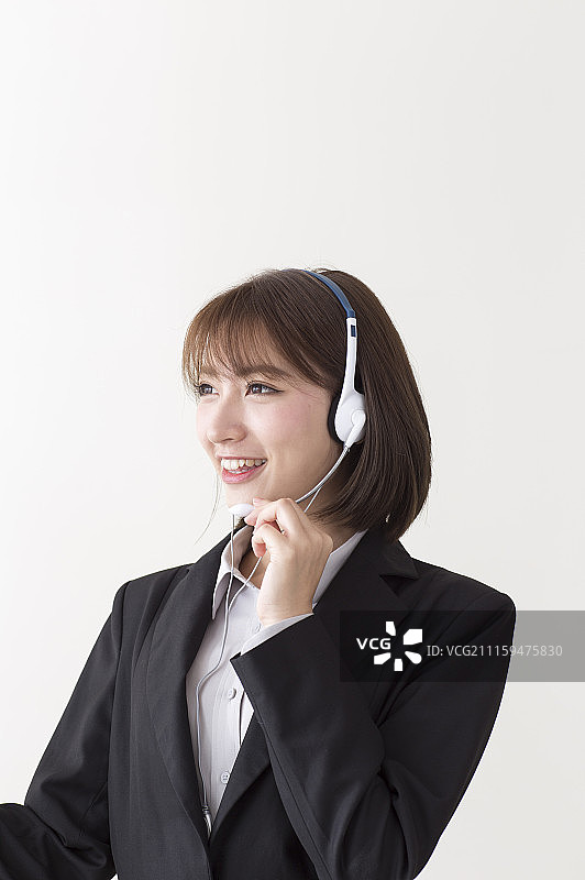 办公女性 客服人员图片素材