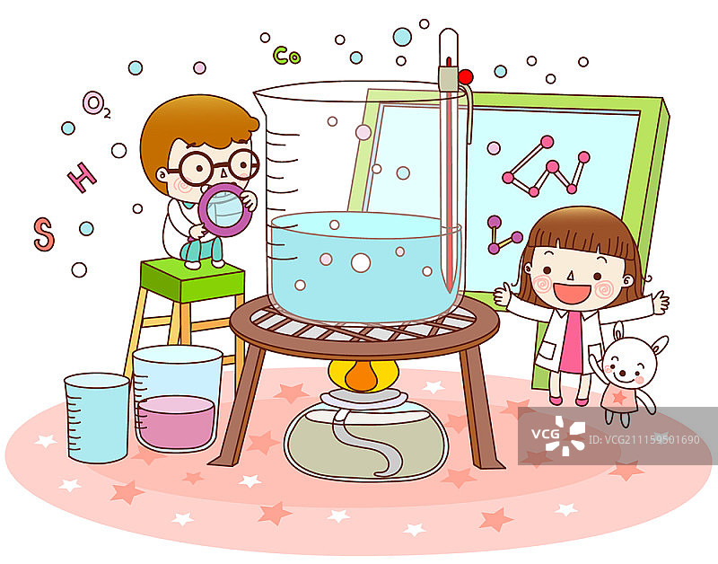 以儿童教育为主题的矢量插图图片素材