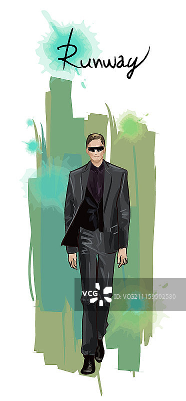 时装秀和T台概念矢量插画图片素材