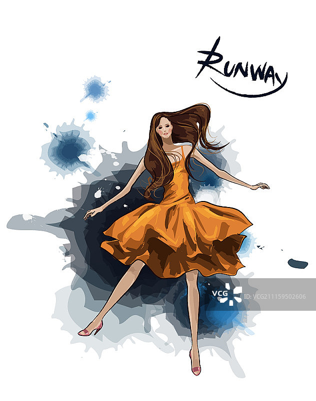 时装秀和T台概念矢量插画图片素材