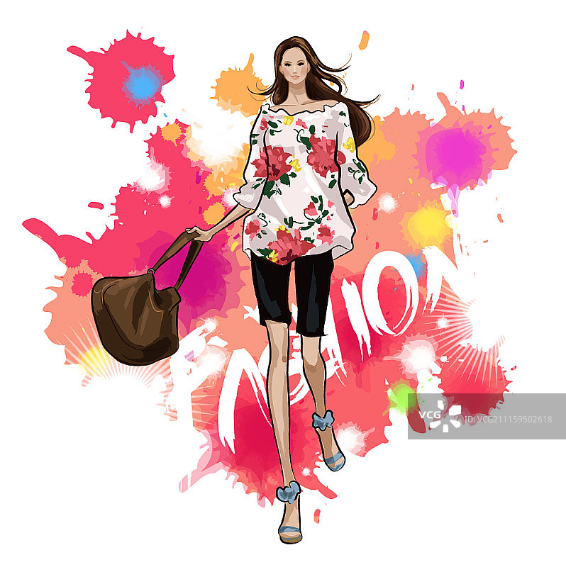 时装秀和T台概念矢量插画图片素材