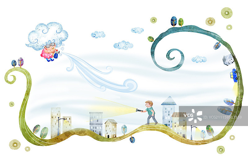 儿童的想象力图片素材