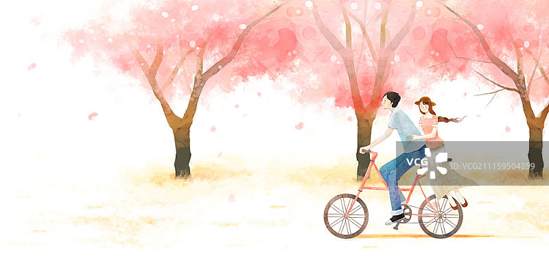 热恋中的年轻情侣图片素材