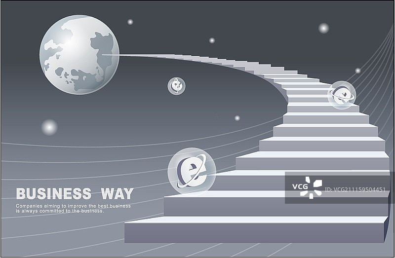 商务主题数字矢量插画图片素材