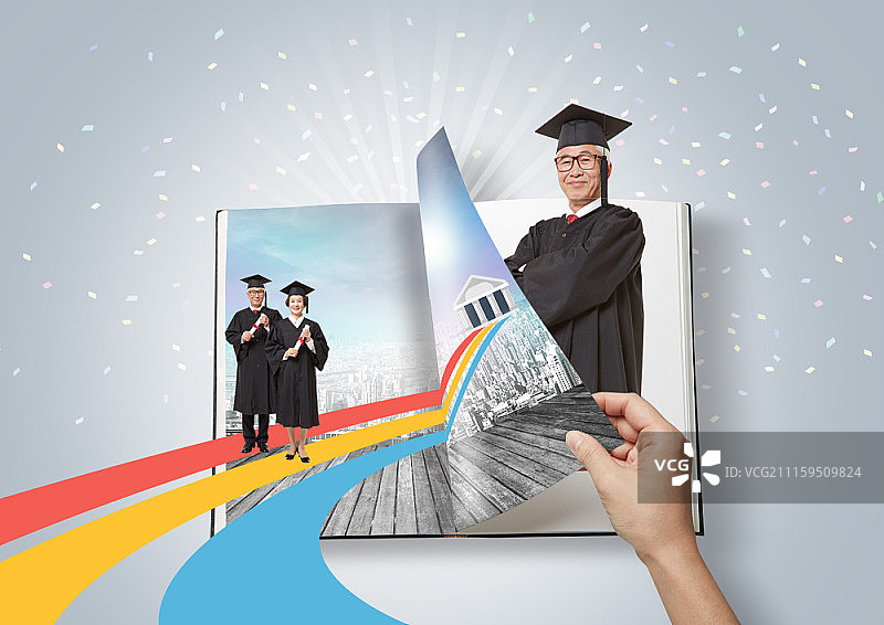 教育概念合成图图片素材