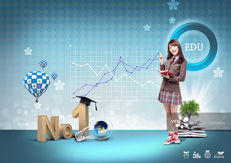 教育概念合成图图片素材