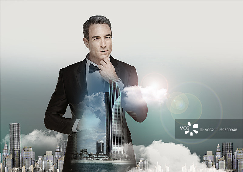 全球商业概念合成图图片素材