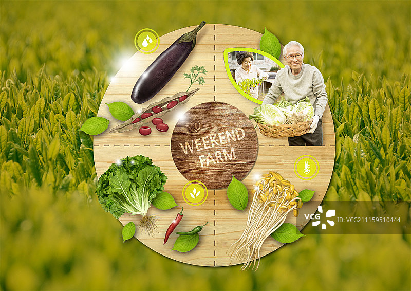 周末农场合成图像图片素材