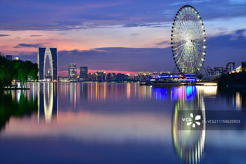 苏州夜-蓝图片素材