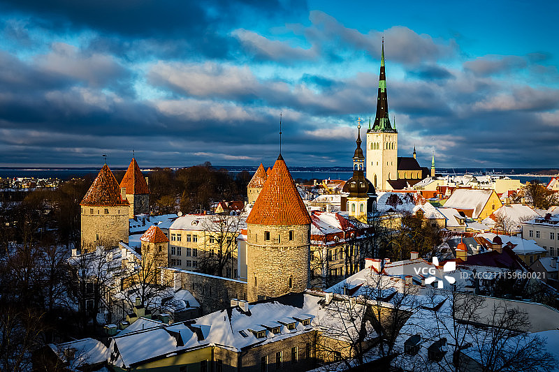 圣奥拉夫教堂尖塔图片素材