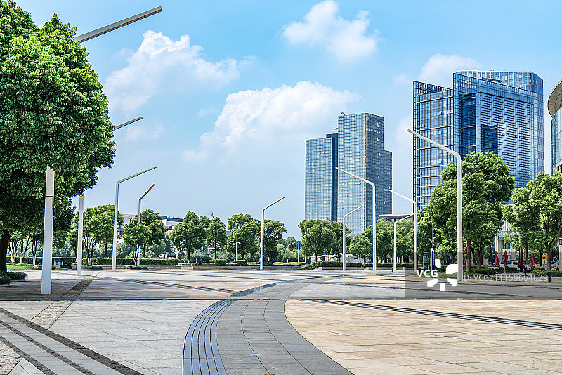 城市建筑与路面图片素材