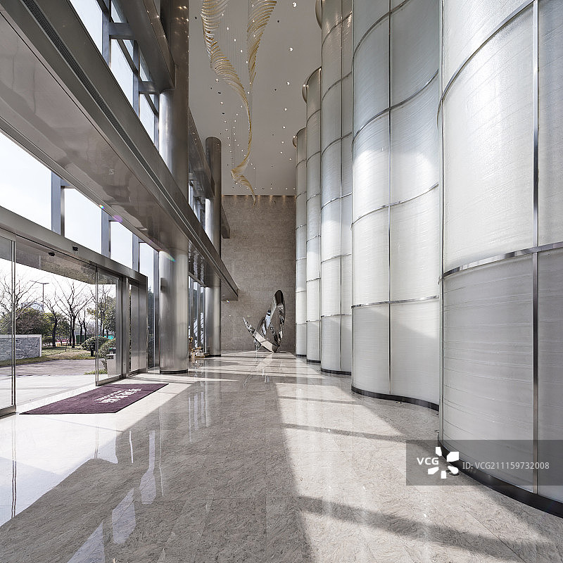 现代办公大楼大堂图片素材