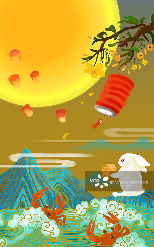 中秋月图片素材