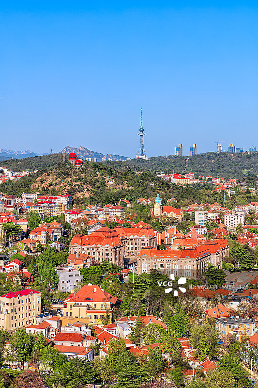 青岛建筑风光日景图片素材