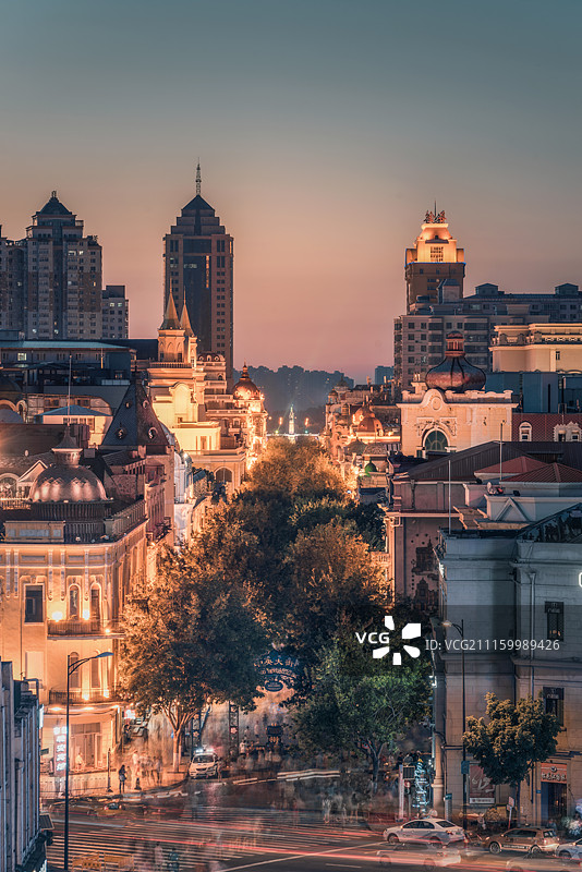 哈尔滨中央大街图片素材