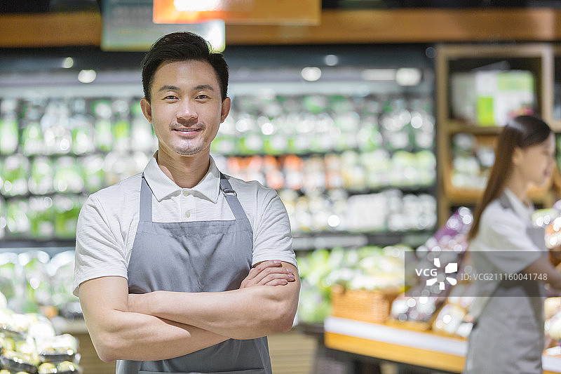 超市工作人员图片素材