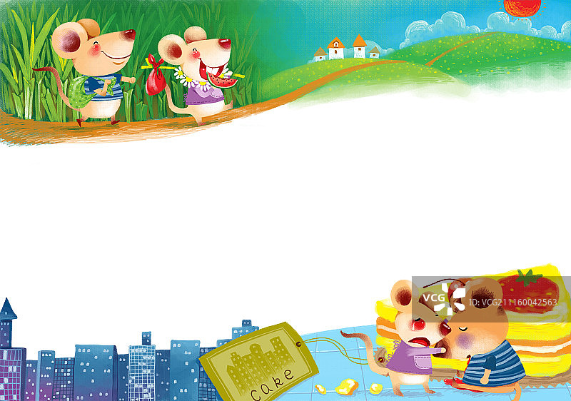 背景分离动物系列组图共3000多幅-两组老鼠的命运图片素材