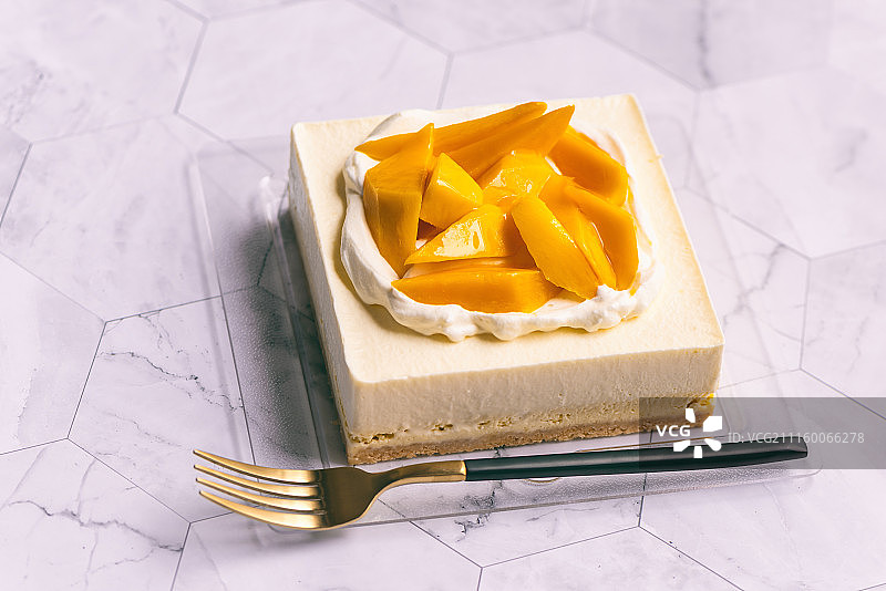 方形奶油蛋糕图片素材