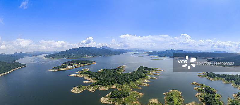 航拍吉林松花湖风光图片素材