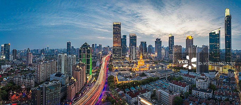 上海都市风光-静安区图片素材