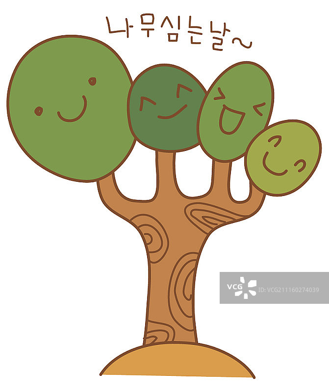 白色背景上的树木图标图片素材