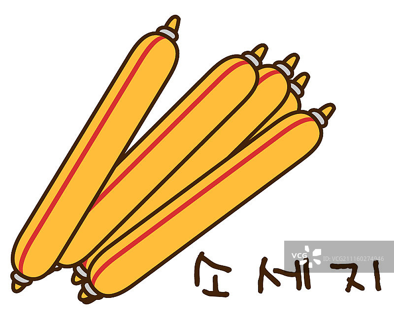 香肠矢量图图片素材