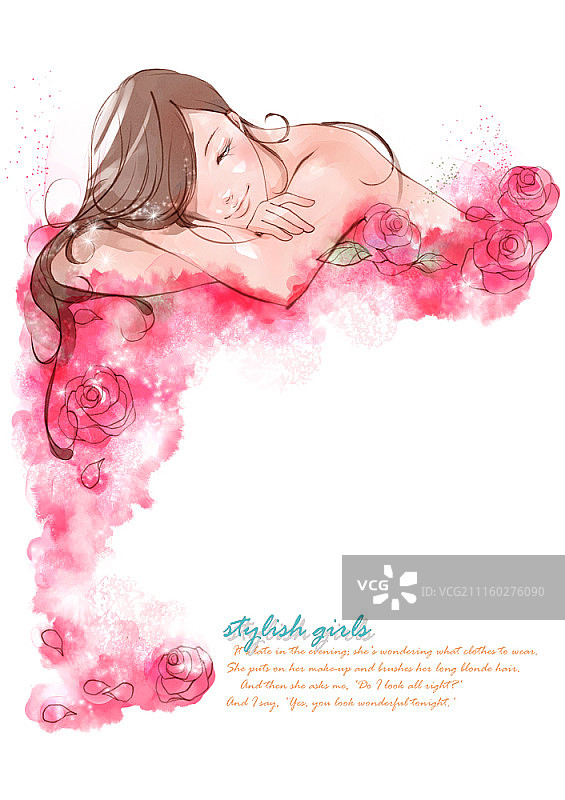 美容概念插画图片素材