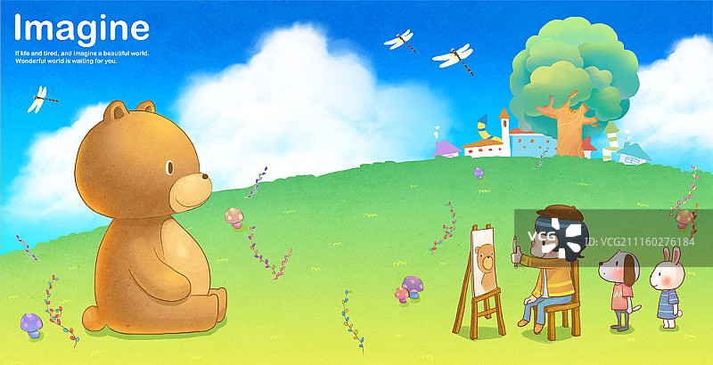 儿童的想象力图片素材