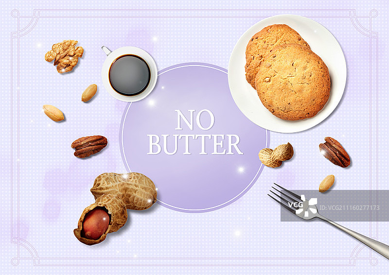 禁止黄油食品合成图像图片素材