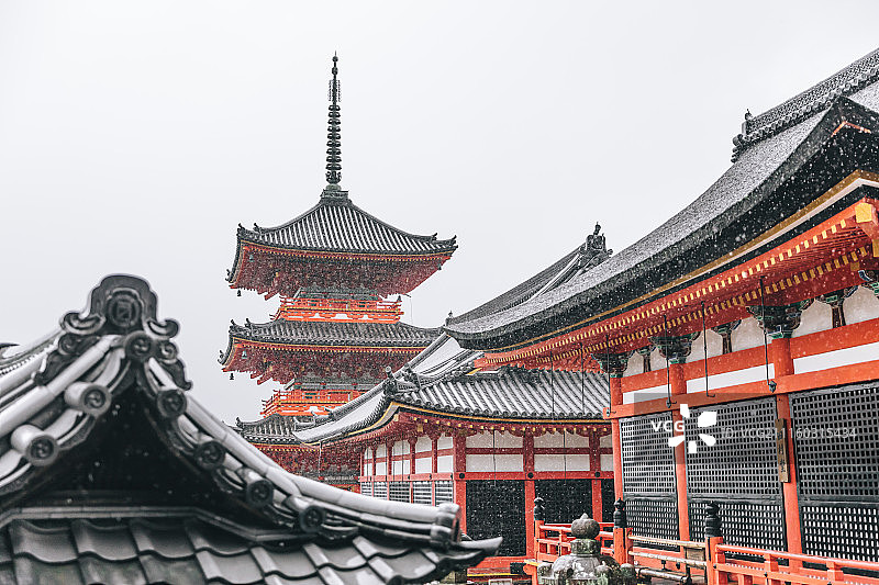 日本京都清水寺图片素材