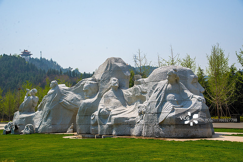 石雕群图片素材