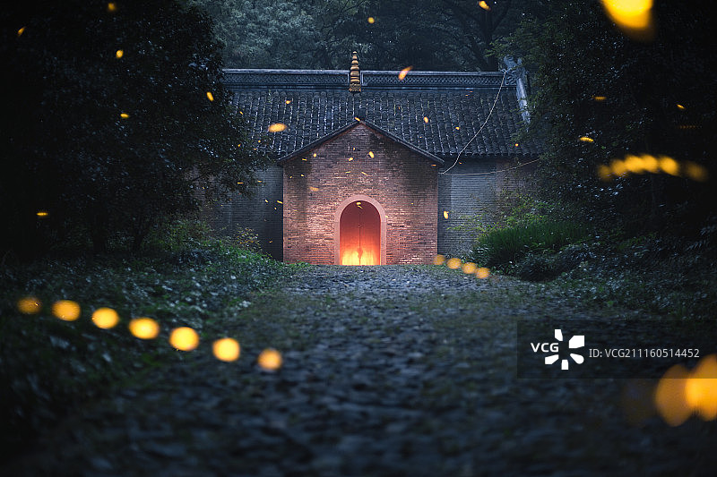 南京志公殿萤火虫图片素材