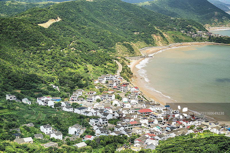 舟山衢山岛的渔村图片素材