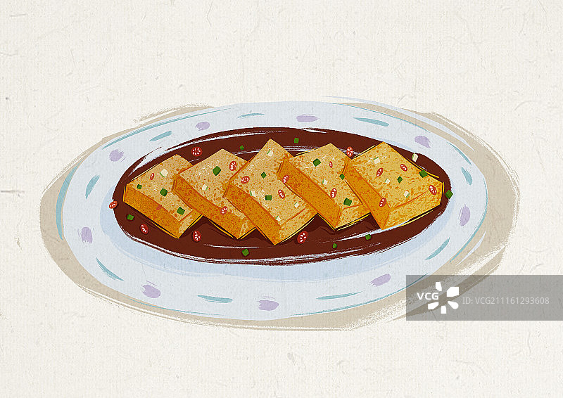 庙会-香煎臭豆腐图片素材