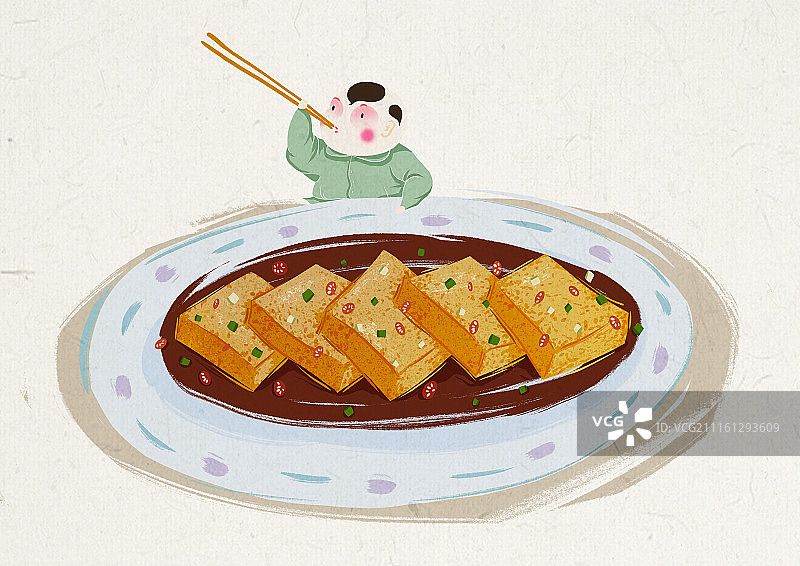 庙会-香煎臭豆腐图片素材