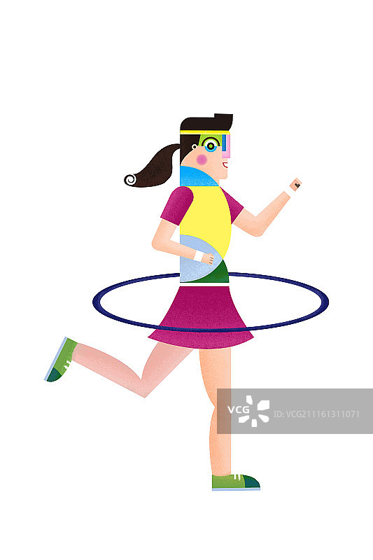 运动系列-转呼啦圈图片素材