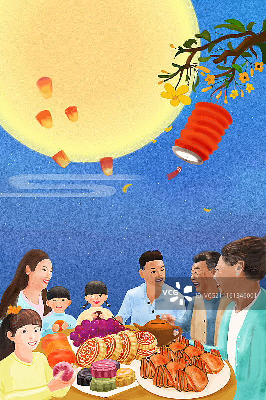 月圆 人团圆图片素材