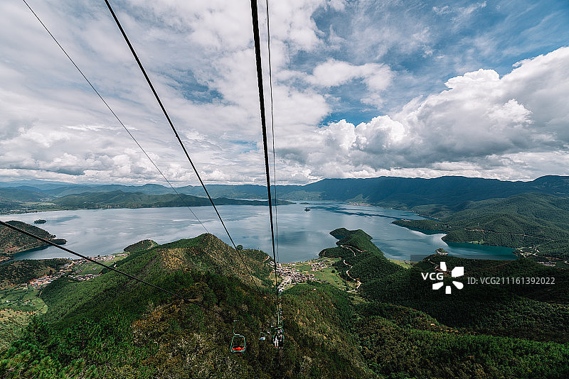 泸沽湖风景线图片素材