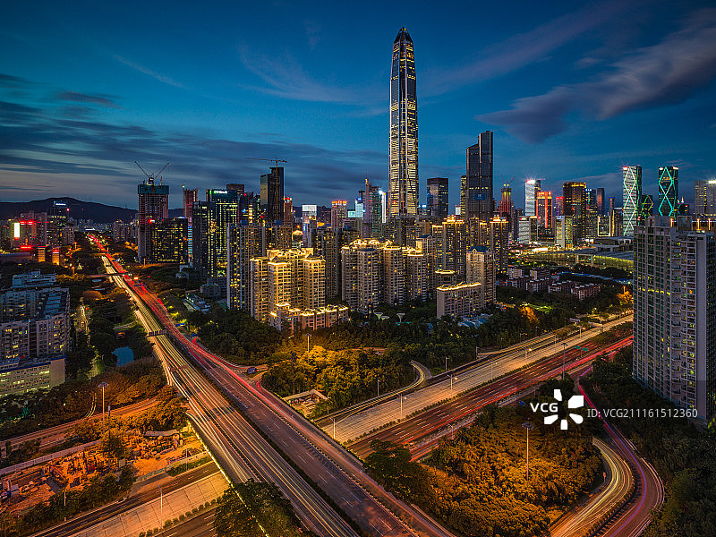 深圳夜景图片素材