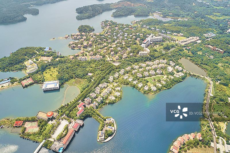 武汉黄陂木兰湖景色图片素材