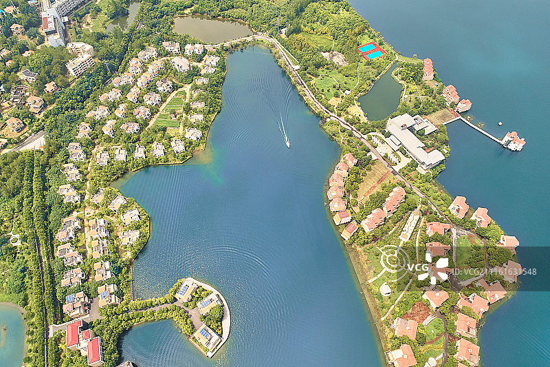 武汉黄陂木兰湖景色图片素材